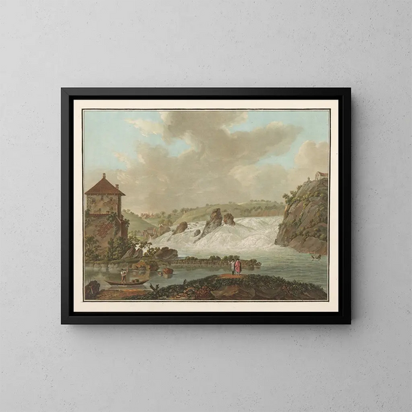 Chutes du Rhin - Friedrich Rosenberg — gerahmtes Bild an der Wand