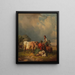 A midday pasture - Friedrich Voltz — framed artwork on a wall