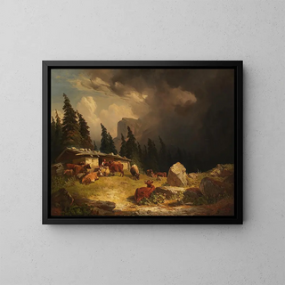 Friedrich Voltz - Gewitter im Gebirge.webp