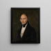 Portrait eines Gentlemans in Anzug - Friedrich Wilhelm Maul — gerahmtes Bild an der Wand