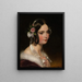 Portrait einer Mädchen - Friedrich von Amerling — gerahmtes Bild an der Wand