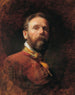 Selbstporträt (Konflikt der Fälle) - Friedrich von Amerling — Ansicht des Kunstwerks