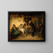 Ein Maler in einer Taverne - Friedrich von Keller — gerahmtes Bild an der Wand