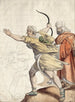Fliehende Bogenschützen - Friedrich von Olivier — Ansicht des Kunstwerks