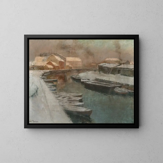 Frits Thaulow - Canal en hiver.webp