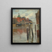 Dortrecht - Frits Thaulow — framed artwork on a wall