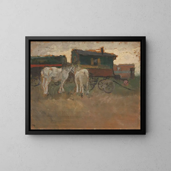 Von Bretagne - Frits Thaulow — gerahmtes Bild an der Wand