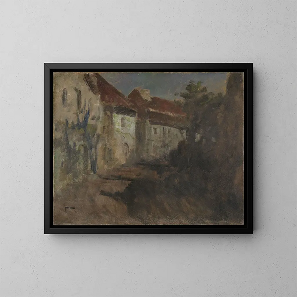 Licht des Mondes in Dieppe - Frits Thaulow — gerahmtes Bild an der Wand