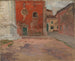 Rotes Wandbild der Kirche in Venedig - Frits Thaulow — Ansicht des Kunstwerks