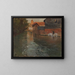 Rivière nel nord della Francia - Frits Thaulow — quadro incorniciato alla parete