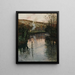 Sonnenuntergang über der Arques in Piquigny - Frits Thaulow — gerahmtes Bild an der Wand