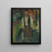 L'idiot am Teich - Frits van den Berghe — gerahmtes Bild an der Wand