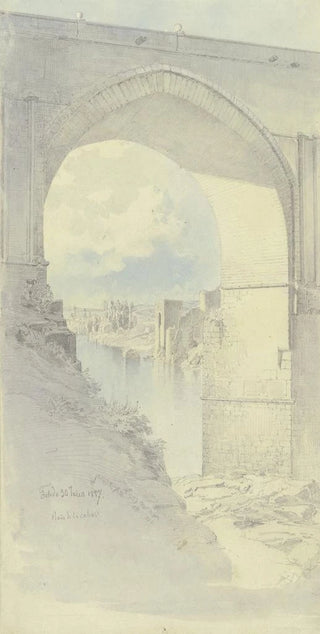 Fritz Bamberger - Durchblick durch den Bogen einer Brcke in Toledo.webp