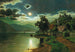 Nacht im Mondschein über einem See - Fritz Chwala — Ansicht des Kunstwerks