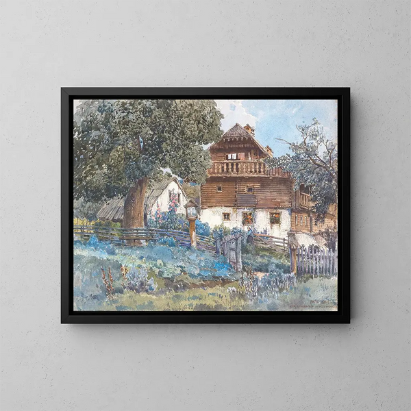 Le Lindenhof à Allerheiligen dans le Mühlkreis - Fritz Lach — quadro incorniciato alla parete
