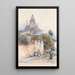 Blanchisseuses à Weienkirchen dans la vallée de la Wachau - Fritz Lach — quadro incorniciato alla parete