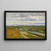 Kanal im Torfmoor in der Hamme-Ebene - Fritz Overbeck — gerahmtes Bild an der Wand