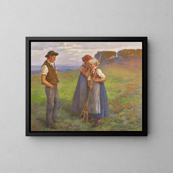 Secret - Fritz Reiss — gerahmtes Bild an der Wand