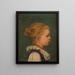 Ritratto di una bambina - Fritz Sonderland — quadro incorniciato alla parete