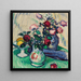 Früchte und Rosen auf einem Tisch - Samuel John Peploe — gerahmtes Bild an der Wand