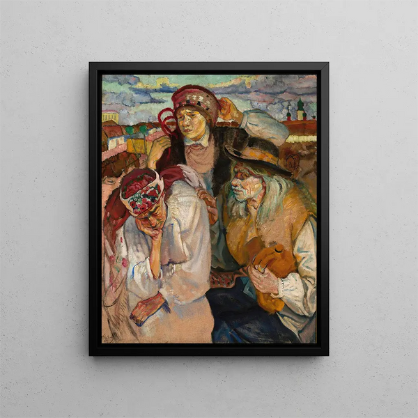 Fryderyk Pautsch - Study of peasants.webp