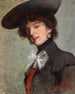 Dame im Hut - G. Somogyi — Ansicht des Kunstwerks