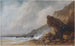 Una Costa Rocciosa in Tempesta - Gabriel Hippolyte Lebas — vista dell’opera