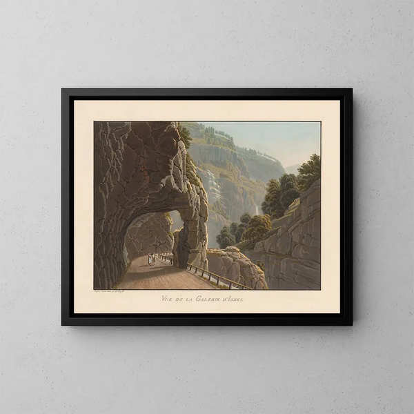 Ansicht der Galerie von Issel - Gabriel Lory der Jüngere — gerahmtes Bild an der Wand