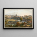 Vista della città di Friburgo scattata dalla passeggiata del Palatinato - Gabriel Lory il Giovane — quadro incorniciato alla parete