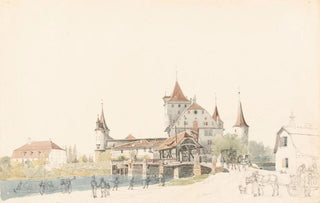 Gabriel Lory the Younger - Vue du Chteau de Nidau.webp