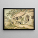 Ermitage Sainte-Madeleine near Fribourg - Gabriel Lory the Elder — framed artwork on a wall