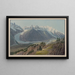 Vue Prise de la Flégère - Gabriel Lory l'Ancien — framed artwork on a wall