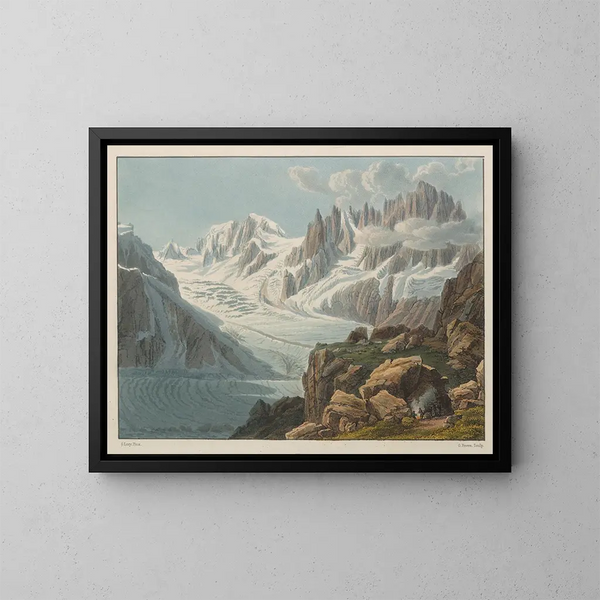 Ansicht vom Deckel - Gabriel Lory der Ältere — gerahmtes Bild an der Wand