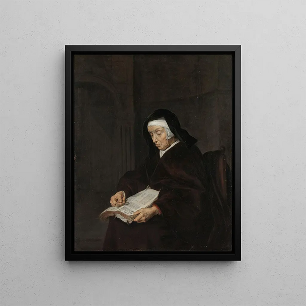 Gabriel Metsu - Old Woman Meditating.webp