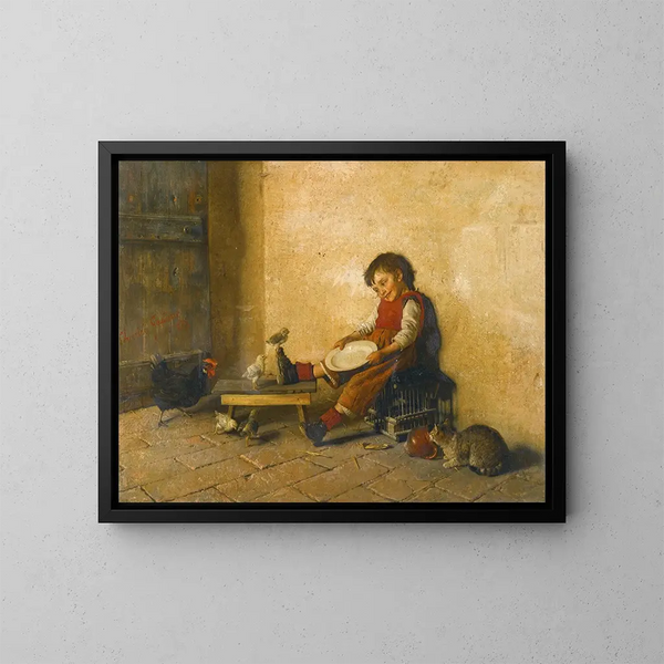 Alles ist verloren - Gaetano Chierici — gerahmtes Bild an der Wand