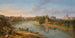 Roma, vista del Tevere al Porto della Legna verso il Castel Sant'Angelo con la basilica di San Pietro in lontananza - Gaspar Van Wittel — vista dell’opera