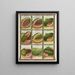 Wassermelone - Genesee Valley Lithograph & Co.. — gerahmtes Bild an der Wand