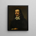 Portrait eines Gentlemans - Genuesische Schule — gerahmtes Bild an der Wand