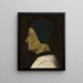 Portrait de Lorenzo Giustiniani - Gentile Bellini — gerahmtes Bild an der Wand