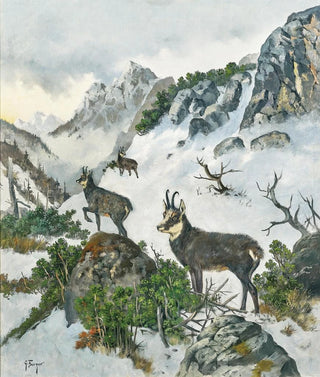 Georg Berger - Chamois High in the Mountains.webp
