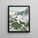 Chamois in alta montagna - Georg Berger — quadro incorniciato alla parete