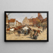 Ein Pferdemarkt - Georg Carl Koch — gerahmtes Bild an der Wand