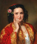 Portrait einer jungen Frau im griechischen Kostüm - Georg Decker — Ansicht des Kunstwerks