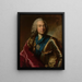 Portrait von Karl August Rex, sächsischer Minister - Georg Desmares — gerahmtes Bild an der Wand