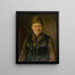 Portrait einer Frau - Georg Fleischmann — gerahmtes Bild an der Wand