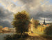 Nuvole di tempesta su una città olandese - Georg Gillis van Haanen — vista dell’opera
