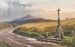 the Road with Wheat Field and Wayside Cross - Georg Janny — artwork view