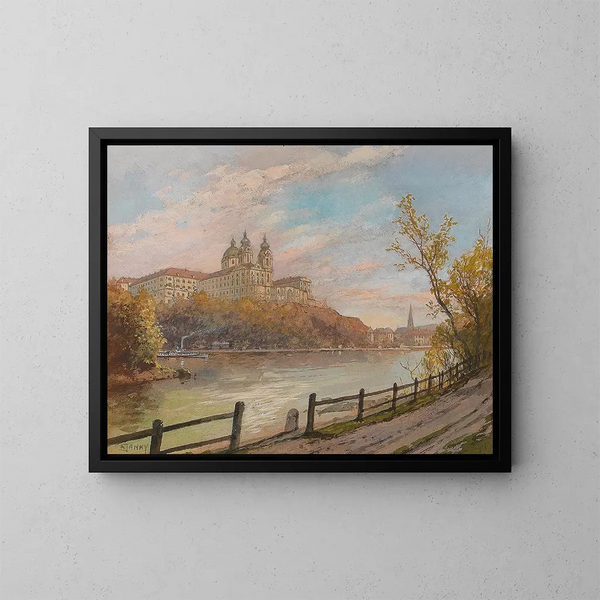 Kloster Melk - Georg Janny — gerahmtes Bild an der Wand