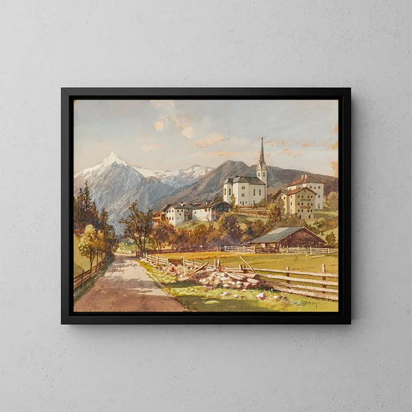 Vue de Kaprun - Georg Janny — gerahmtes Bild an der Wand