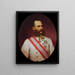 Kaiser Franz Joseph I. - Georg Martin Ignaz Raab — gerahmtes Bild an der Wand